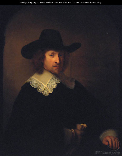 Portrait of Nicolaes van Bambeeck, half-length - Rembrandt Van Rijn