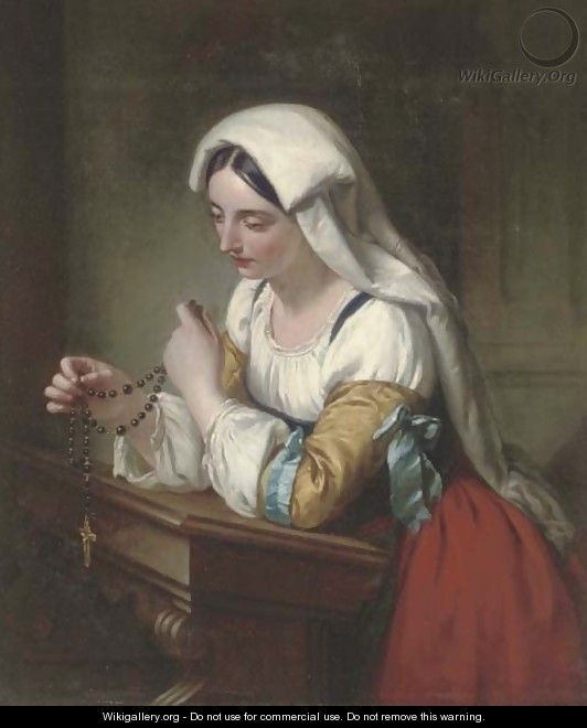 The rosary - (after) Rederick Richard Pickersgill