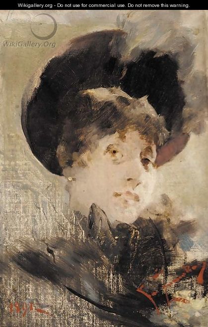 Portrait of a lady - (after) Franciszek Zmurko