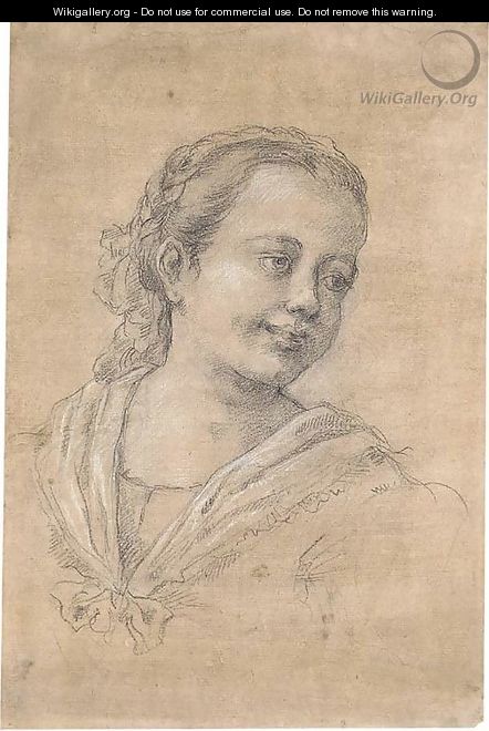 Portrait of a girl - (after) Francesco Zuccarelli