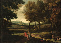 An extensive Italianate Landscape - (after) Gaspard Dughet
