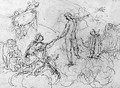 Venus presenting arms to Aeneas - (after) Ferretti, Giovanni Domenico