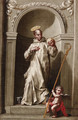Saint Bruno, in a niche - (after) Giacomo Cestaro