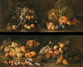 Grapes and Apples in glass Bowls - (after) Giovanni Paolo Spadino