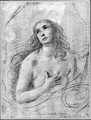 Mary Magdalene in penitence, bust length - (after) Giovanni Gioseffo Da Sole