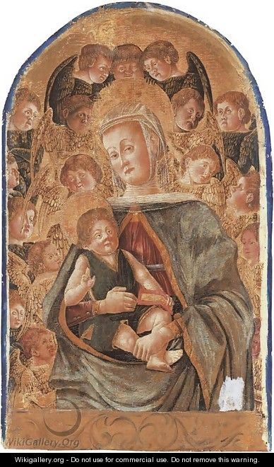 The Madonna and Child with Angels - (after) Giorgio Schiavone