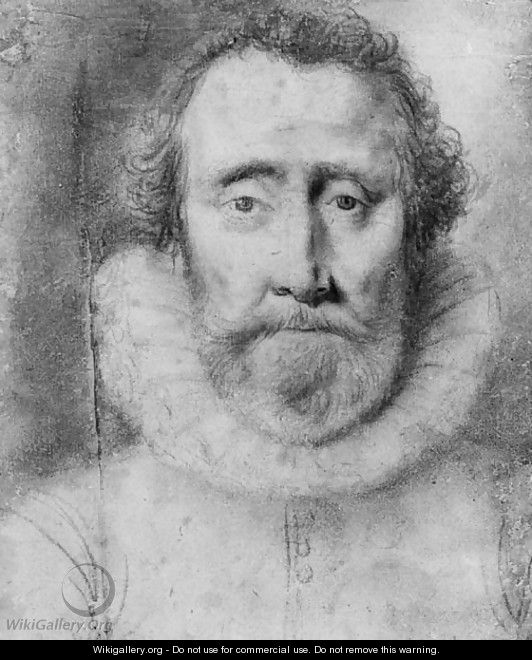 Portrait of a bearded man - (after) Daniel Dumonstier