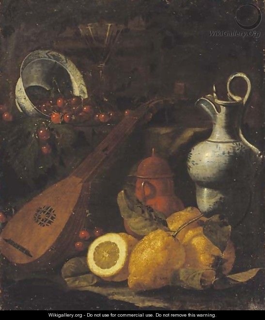 Still life of lemons - (after) Cristoforo Munari