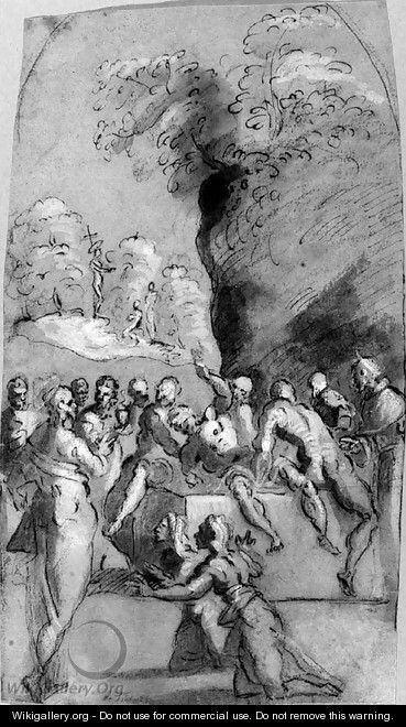 The Raising of Lazarus - (after) Domenico Tintoretto (Robusti)