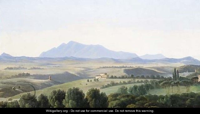 A view in the Roman campagna - (after) Antoine-Felix Boisselier