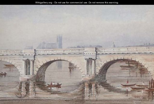 Old Waterloo Bridge - (after) Elizabeth Byam Martin