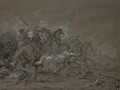 A cavalry skirmish 2 - (after) Francesco Giuseppe Casanova