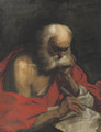 Saint Jerome writing a letter - (after) Francesco Fracanzano
