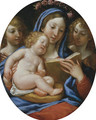 The Madonna and Child with Angels - (after) Francesco Albani