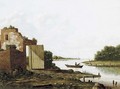 A ruin by a river - (after) Antonie Waldorp