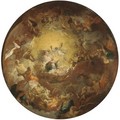 The Assumption of the Virgin a modello for a domed ceiling - (after) Antoine The Younger Berthelemy