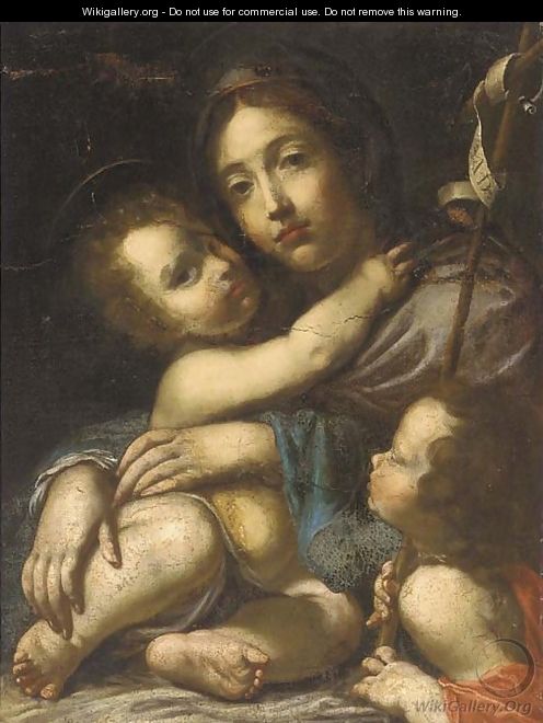 The Madonna and Child with the Infant Saint John the Baptist - (after) Cesare Dandini