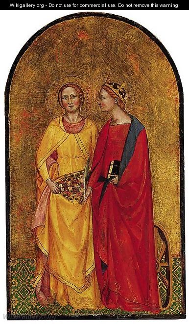 Saints Catherine and Dorothy - (after) Cenni Di Francesco Di Ser Cenni