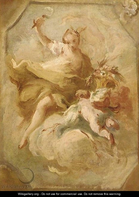 Ceres - a bozzetto for a ceiling decoration - (after) Carlo Innocenzo Carloni