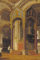 Choir boys in a church interior - Arthur von Ferraris