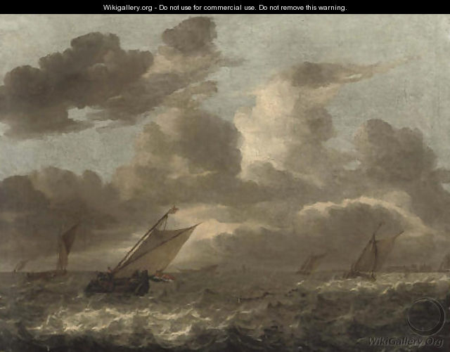 Shipping in choppy waters - (after) Abraham Van Beijeren
