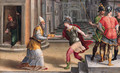 Saint Lawrence and the Roman Prefect - (after) Andrea Di Bartolo