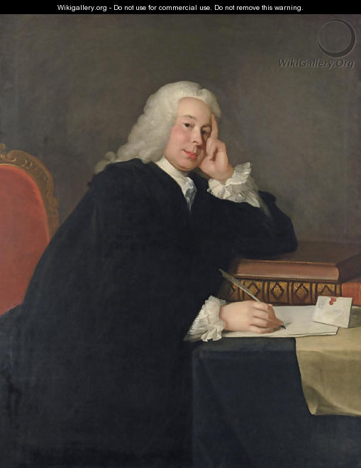 Portrait of Nicholas Hardinge, M.P. (1699-1758) - (after) Allan Ramsay