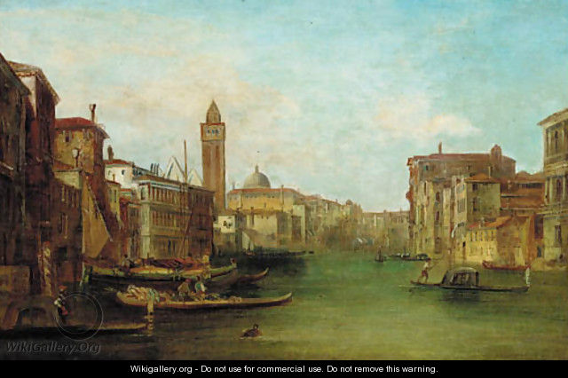 Gondolas on a Venetian Canal - (after) Alfred Pollentine