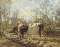 Leading the cattle along a country track - Arnold Marc Gorter
