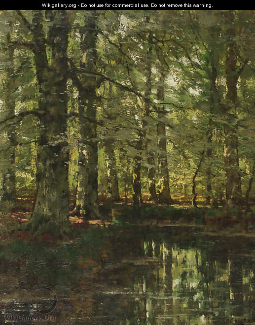 A forest pond - Arnold Marc Gorter