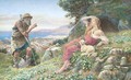 A shepherd admonishing Perdita for her love of Florizel - A. Foord Hughes
