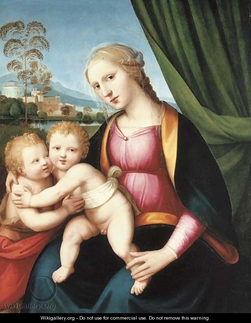 The Madonna and Child with the Infant Saint John the Baptist - Antonio del Ceraiolo