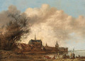 A view of Haarlem from the south-west, with the River Spaarne in the foreground - Anthony Jansz van der Croos