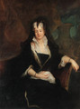 Portrait of Princess Johanna Charlotte von Anhalt, seated three-quarter-length, in widow's weeds - Antoine Pesne