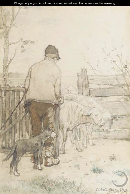 Bringing in the sheep - Anton Mauve