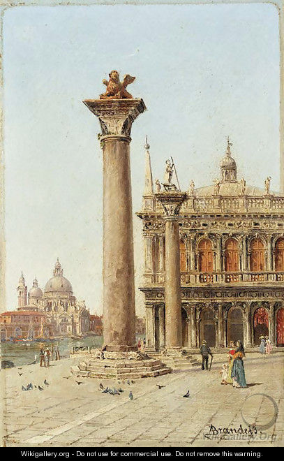Entrance to the Grand Canal from the Piazzetta - Antonietta Brandeis