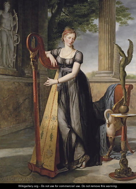 Portrait of Marie-Denise Smits nee Gandolphe - Antoine Jean Joseph Ansiaux