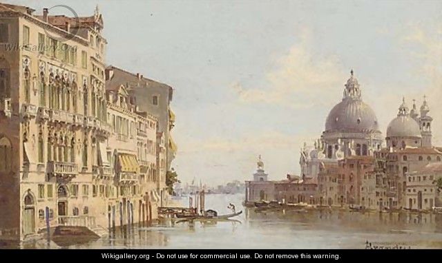 The Grand Canal before Santa Maria della Salute, Venice - Antonietta Brandeis