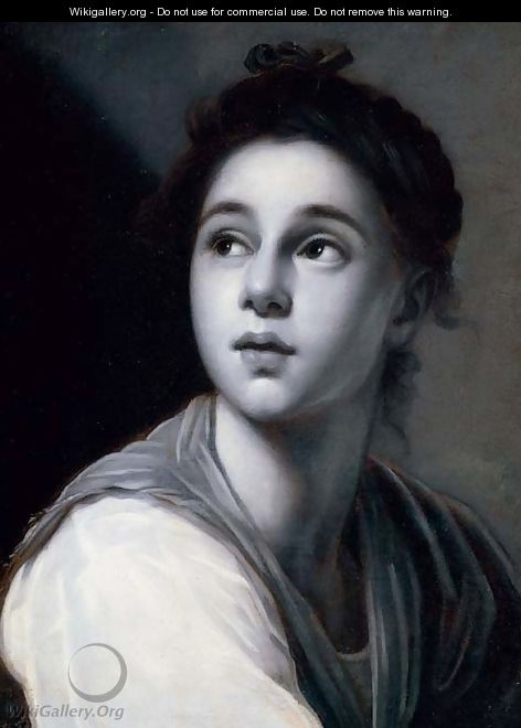A young woman, en grisaille - Anton Raphael Mengs