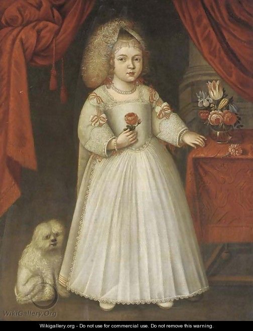 Portrait of a young girl - Anglo-Dutch School