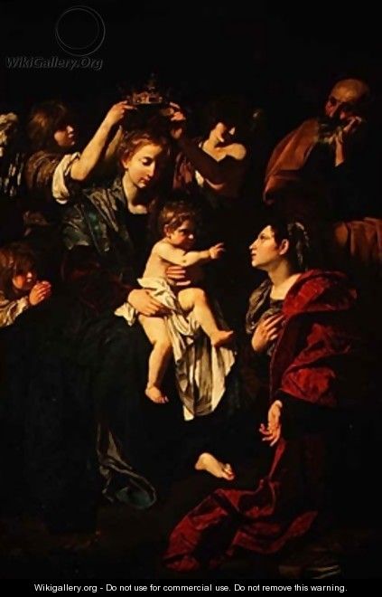 The Holy Family with St Catherine - Bartolomeo Cavarrozzi