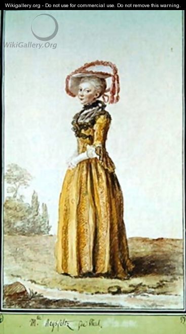 Miss Reysfeltz from Wesel - Louis (Carrogis) de Carmontelle