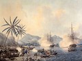 Death of Captain Cook 1728-79 and HMS Resolution and Discovery covering the retreat of the landing party - John the Younger Cleveley