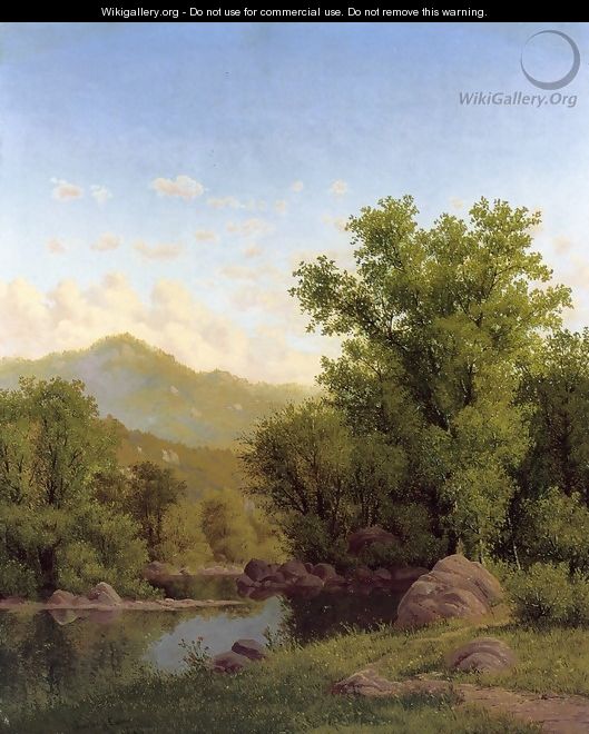 Spring Landscape along a River - Charles Warren Eaton