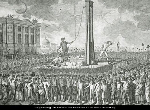The Execution of Louis XVI 1754-93 - Jakob-Joseph Clausner