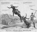 Political jugglers losing their balance - Edward Williams Clay (after)