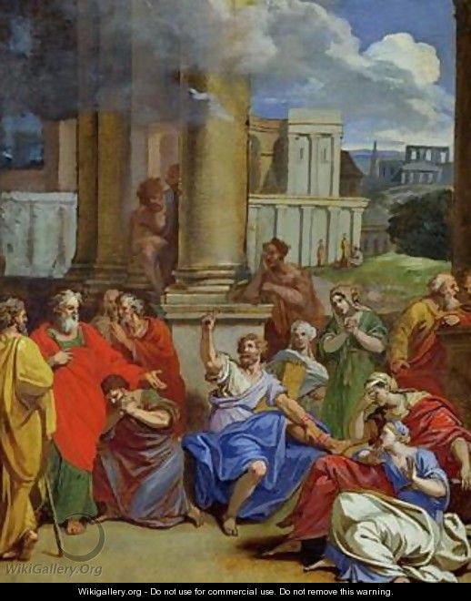 The Prophet Agabus Predicting St Pauls Suffering in Jerusalem - Louis Cheron