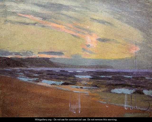 Sunset at Gay Head Marthas Vinyard Massachusetts 1917 - Arthur Wesley Dow