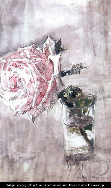 The Rose - Mikhail Aleksandrovich Vrubel