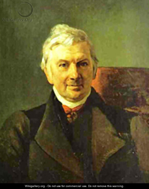 Portrait of the Professor of the Moscow Medical Academy K A Janish 1841 - Julia Vajda
